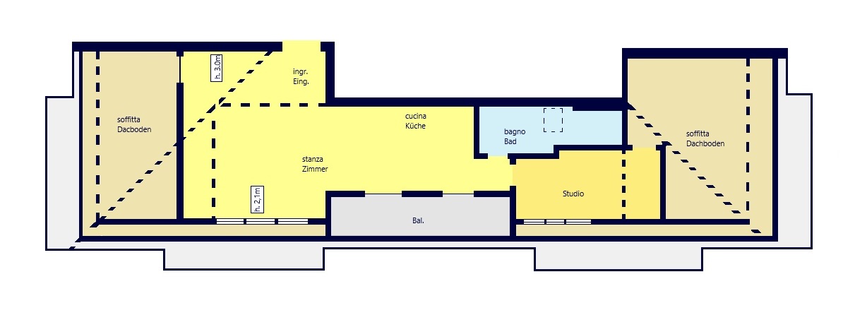 Mansarda con balcone ed ascensore - AV25040 - Via Maso della Pieve - Pfarrhofstraße