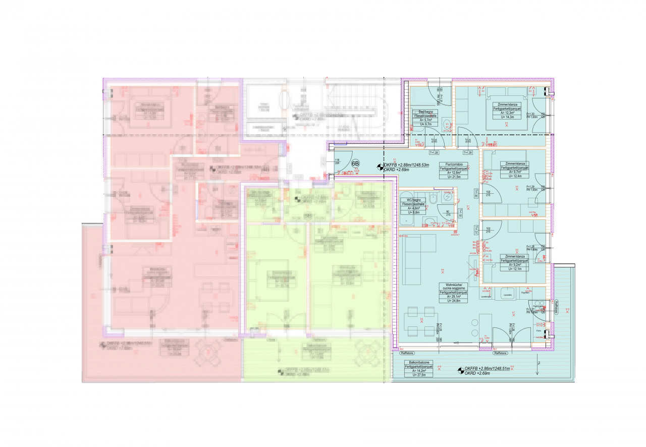 Nuova costruzione: Quadrilocale con terrazza. AV25055_B6 - Via Catinaccio